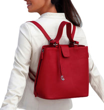 Load image into Gallery viewer, TOTE BAG BACKPACK HANDMADE IN GREECE FROM ITALIAN LEATHER