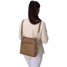 Load image into Gallery viewer, Handbag | Shoulder Bag | Backpack | Messenger Bag | Cappuccino |  100% Italian leather | Handcrafted | Greece |