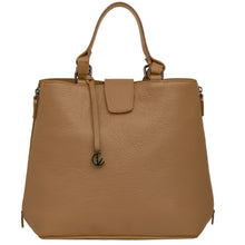 Load image into Gallery viewer, Handbag | Tote | Backpack | Cappuccino |  100% Italian leather | Handcrafted | Greece |