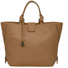 Load image into Gallery viewer, Handbag | Tote | Backpack | Cappuccino |  100% Italian leather | Handcrafted | Greece |