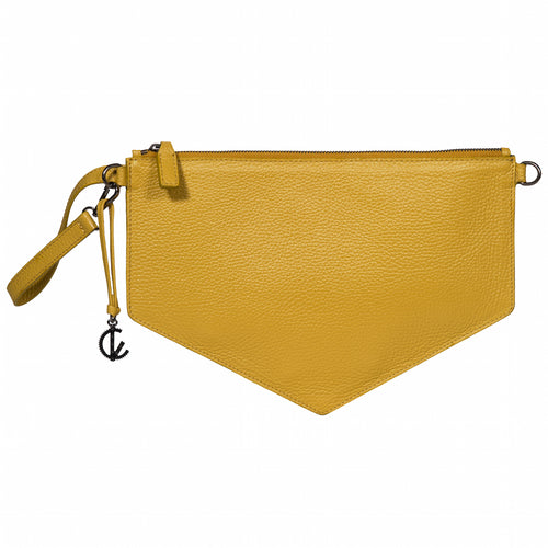 Clutch Bag | Yellow | Handbags | Handmade | 100% Italian Leather | Made in Greece