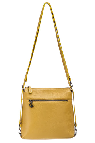 MESSENGER  BAG BACKPACK HANDMADE IN GREECE FROM ITALIAN LEATHER