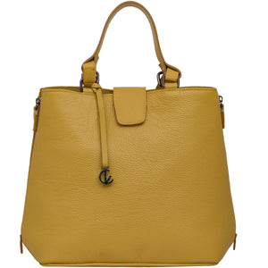 TOTE BAG BACKPACK HANDMADE IN GREECE FROM ITALIAN LEATHER