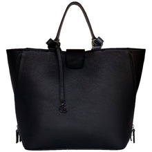 Load image into Gallery viewer, Handbag | Tote | Backpack | Black |  100% Italian leather | Handcrafted | Greece |
