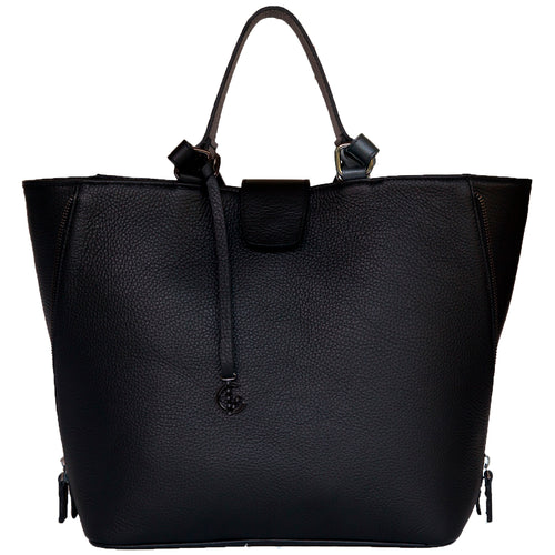 Handbag | Tote | Backpack | Black |  100% Italian leather | Handcrafted | Greece |