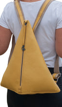 Load image into Gallery viewer, Backpack | Yellow | Patented 100% Italian leather | Handcrafted | Greece |
